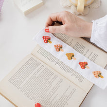 Load image into Gallery viewer, Toadstool Cross Stitch Bookmark Kit
