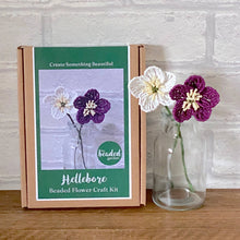 Load image into Gallery viewer, Hellebore Flower Bead Craft Kit -A creative gift idea.
