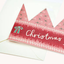 Load image into Gallery viewer, Christmas Fairy Party Hat Card
