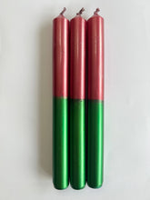Load image into Gallery viewer, HOLLYBERRIES Dip Dye Dinner Candle - Individually sold
