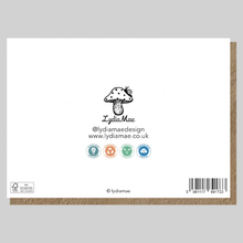 Load image into Gallery viewer, Dandelion Seeds Greeting card | Floral Card | Nature | folky
