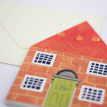 Load image into Gallery viewer, House concertina card
