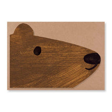 Load image into Gallery viewer, Brown bear card
