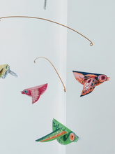 Load image into Gallery viewer, Handmade Colourful Paper Birds Mobile
