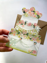 Load image into Gallery viewer, Celebration Cake Mantelpiece Card
