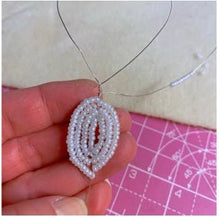 Load image into Gallery viewer, Snowdrop Beaded Flower Craft Kit
