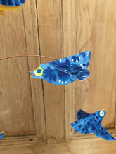 Load image into Gallery viewer, Bluebirds Handmade Paper Birds Mobile
