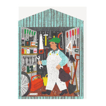 Load image into Gallery viewer, Man in Shed Die Cut Card
