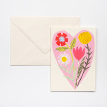 Load image into Gallery viewer, Floral Heart Card
