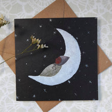 Load image into Gallery viewer, Moon Baby Greetings Card
