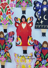 Load image into Gallery viewer, Butterfly Woman Sitting Greeting Card - Peacock
