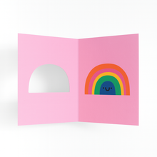 Load image into Gallery viewer, Rainbow Greeting Card - Happy - Cute - Fun - Celebrate
