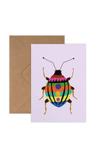 Load image into Gallery viewer, Beetle Mini Greetings Card
