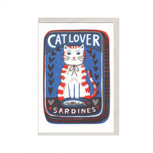 Load image into Gallery viewer, Cat Lover Sardines A6 Card
