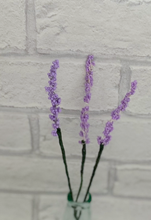 Load image into Gallery viewer, Lavender Beaded Flower Craft Kit -  A creative gift idea.
