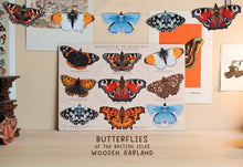 Load image into Gallery viewer, BRITISH BUTTERFLIES WOODEN GARLAND
