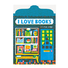 Load image into Gallery viewer, Book Shop Die Cut Card
