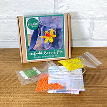 Load image into Gallery viewer, Daffodil Flower Brooch Pin Craft Kit -A creative gift idea.
