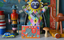 Load image into Gallery viewer, Circus Elephant mini card
