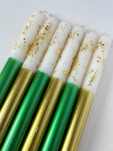 Load image into Gallery viewer, MISTLETOE KISSES AND ANGEL WINGS Dip Dye Dinner Candle - sold individually
