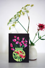Load image into Gallery viewer, Sweet Peas Greetings Card
