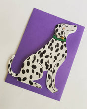 Load image into Gallery viewer, Sitting Dalmatian Shaped Greeting Card
