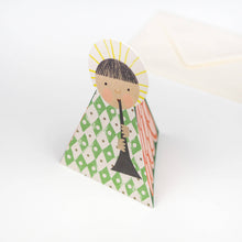 Load image into Gallery viewer, Green Angel Fold-Out Card
