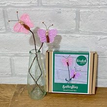 Load image into Gallery viewer, Butterflies Pink/Purple Bead Craft Kit - A creative gift.
