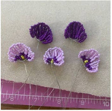 Load image into Gallery viewer, Beaded Flower Craft Kit - Pansy. A creative gift idea.
