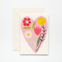 Load image into Gallery viewer, Floral Heart Card
