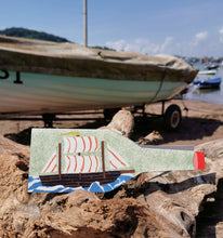 Load image into Gallery viewer, Ship in a Bottle nautical card
