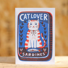 Load image into Gallery viewer, Cat Lover Sardines A6 Card
