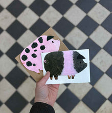 Load image into Gallery viewer, Spotty Pig Birthday Card | Foodie Gift | Farm Animal Card
