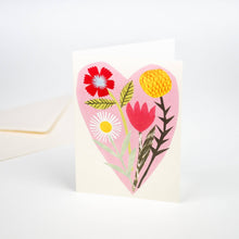 Load image into Gallery viewer, Floral Heart Card
