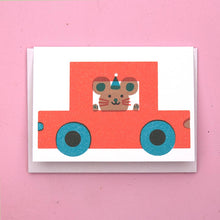 Load image into Gallery viewer, Red Car Mini A7 Card
