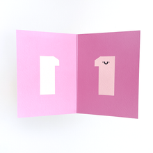 Load image into Gallery viewer, Age 1 - Die Cut - Cute Character - Fun Happy Birthday - One
