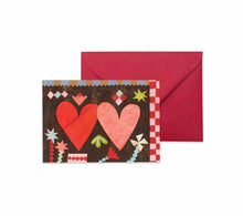 Load image into Gallery viewer, Two Hearts Mini Greeting Card
