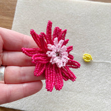 Load image into Gallery viewer, Gerbera (Pink) Beaded Flower Craft Kit
