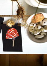 Load image into Gallery viewer, Mushroom Mini Greetings Card
