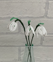 Load image into Gallery viewer, Snowdrop Beaded Flower Craft Kit
