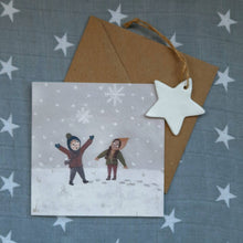 Load image into Gallery viewer, Snow day Greetings card
