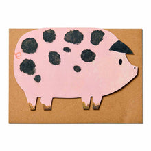Load image into Gallery viewer, Spotty Pig Birthday Card | Foodie Gift | Farm Animal Card
