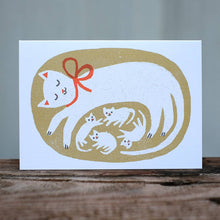 Load image into Gallery viewer, Cat and Kittens A6 Card

