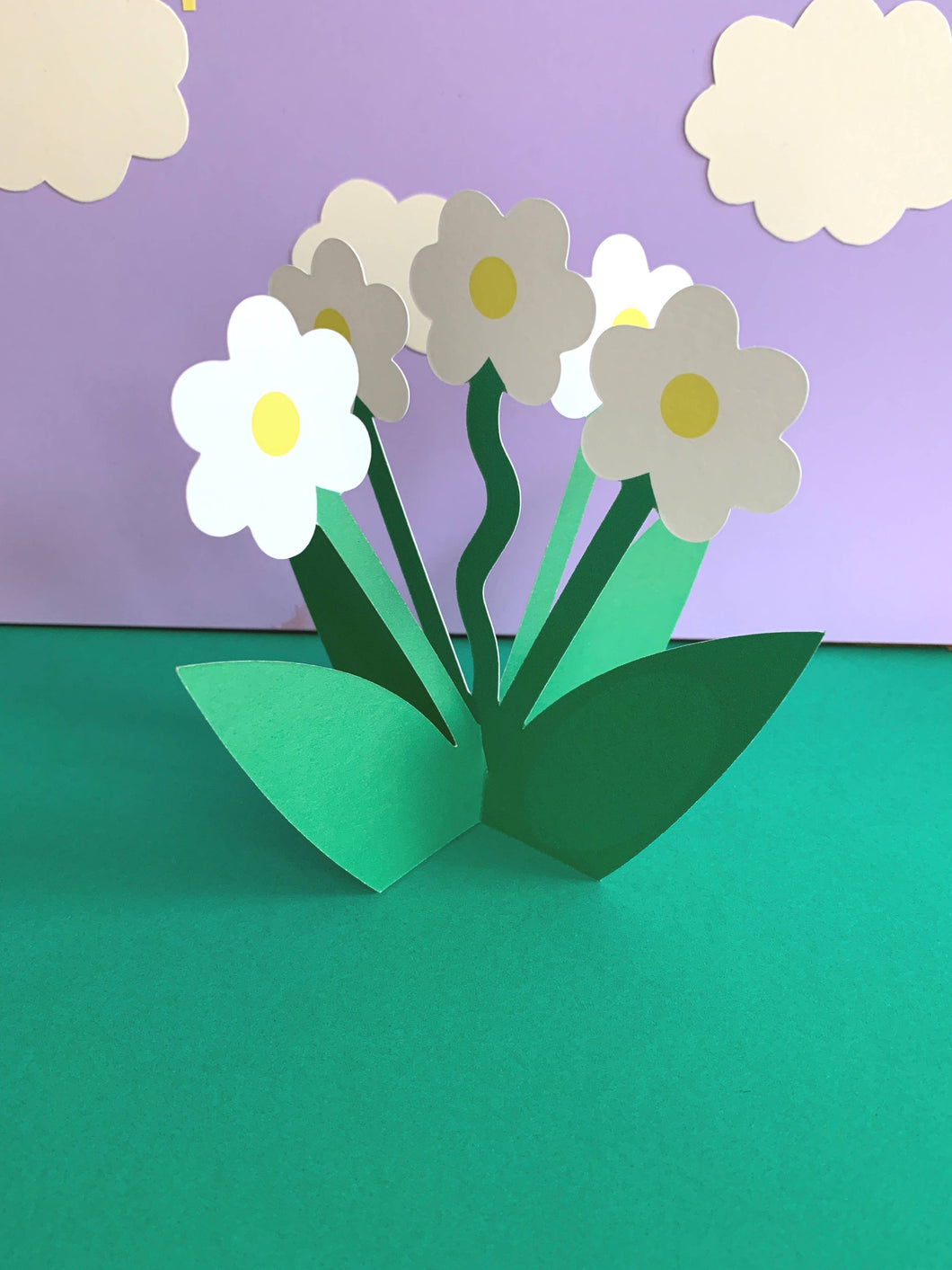 Standing 3D Daisy Floral Bloom Everyday Greeting Card