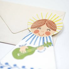 Load image into Gallery viewer, Blue Angel Fold-Out Card
