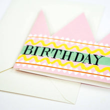 Load image into Gallery viewer, Birthday Queen Party Hat Card
