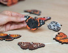 Load image into Gallery viewer, BRITISH BUTTERFLIES WOODEN GARLAND
