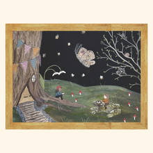 Load image into Gallery viewer, Treehouse Fine Art Print | Original illustration | Cute Art
