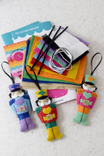Load image into Gallery viewer, 'Rainbow Nutcrackers' Felt Decoration Kit
