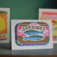 Load image into Gallery viewer, Sardines A6 Card

